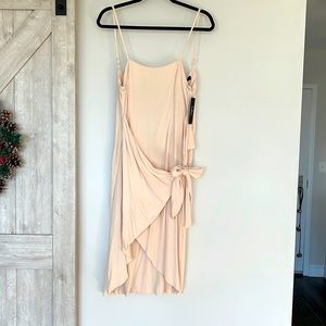 Cute pink wrap dress